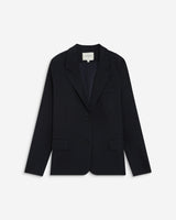 Blazer droit simple boutonnage à poches marine Alarick