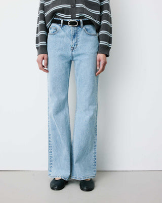 Jean flare délavé taille mi haute skyblue Joseph