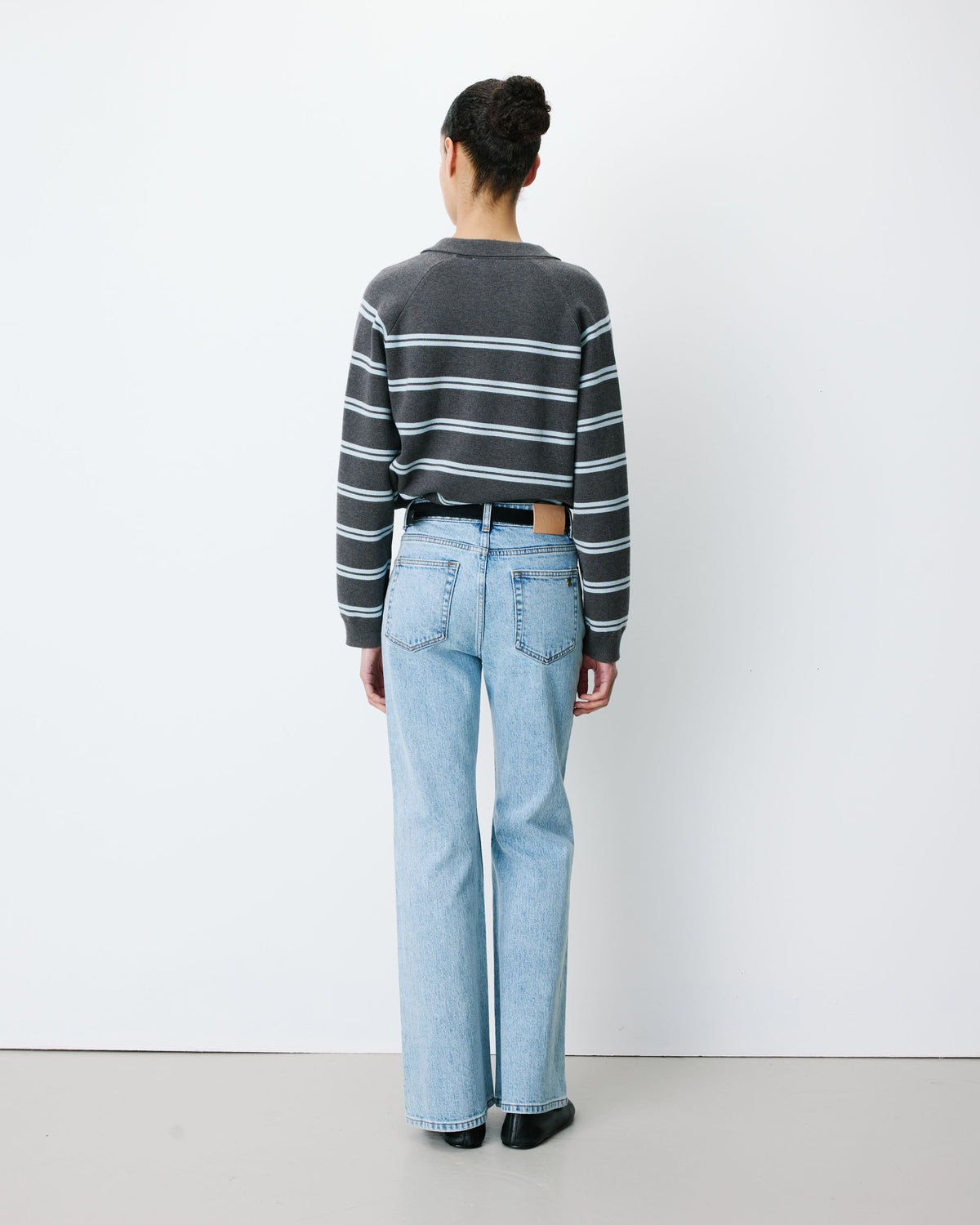 Jean flare délavé taille mi haute skyblue Joseph