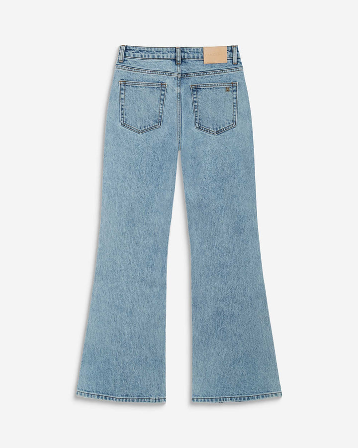 Jean flare délavé taille mi haute skyblue Joseph