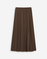 Pleated maxi skirt kaki Anissa