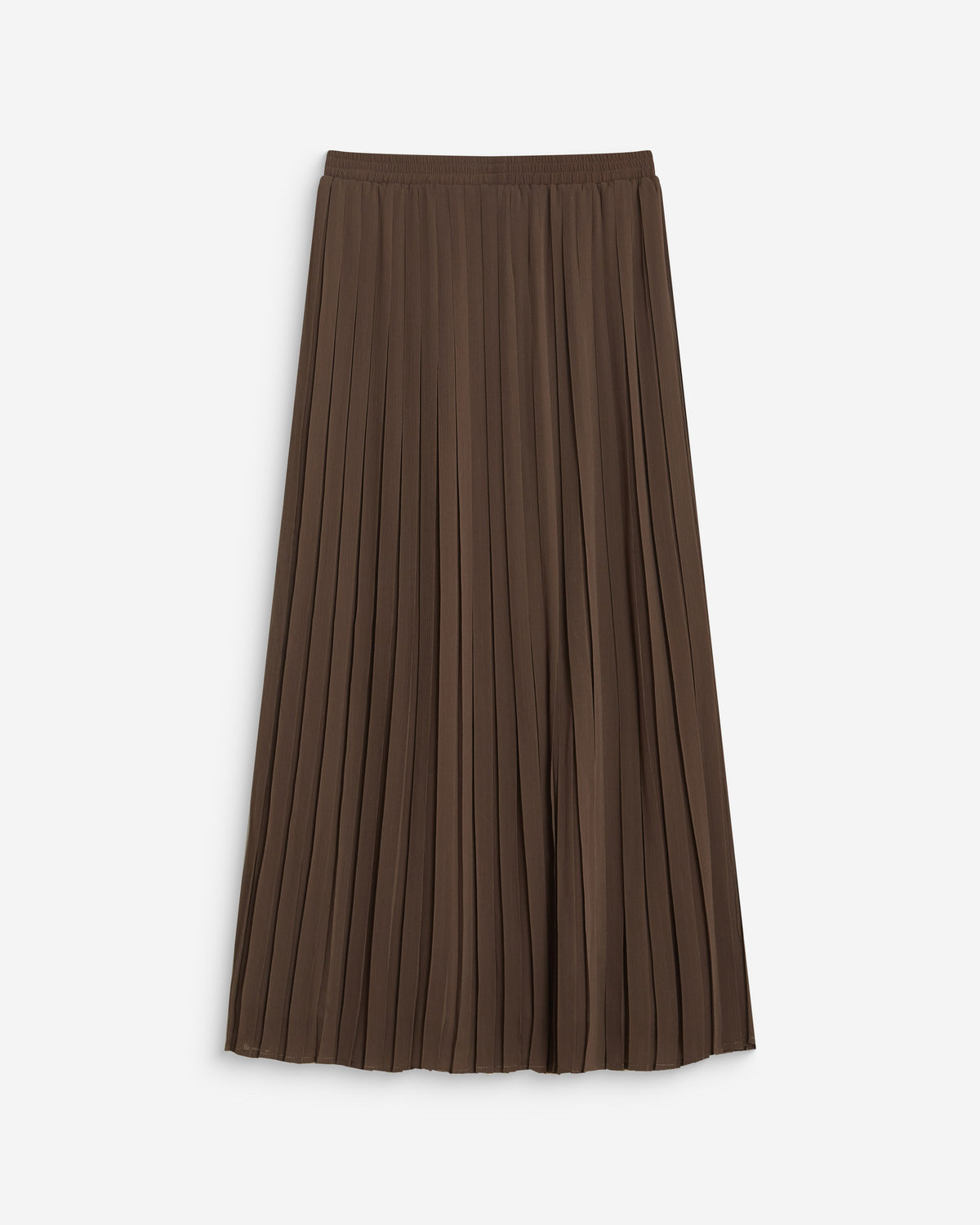 Pleated maxi skirt kaki Anissa