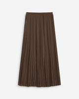 Pleated maxi skirt kaki Anissa