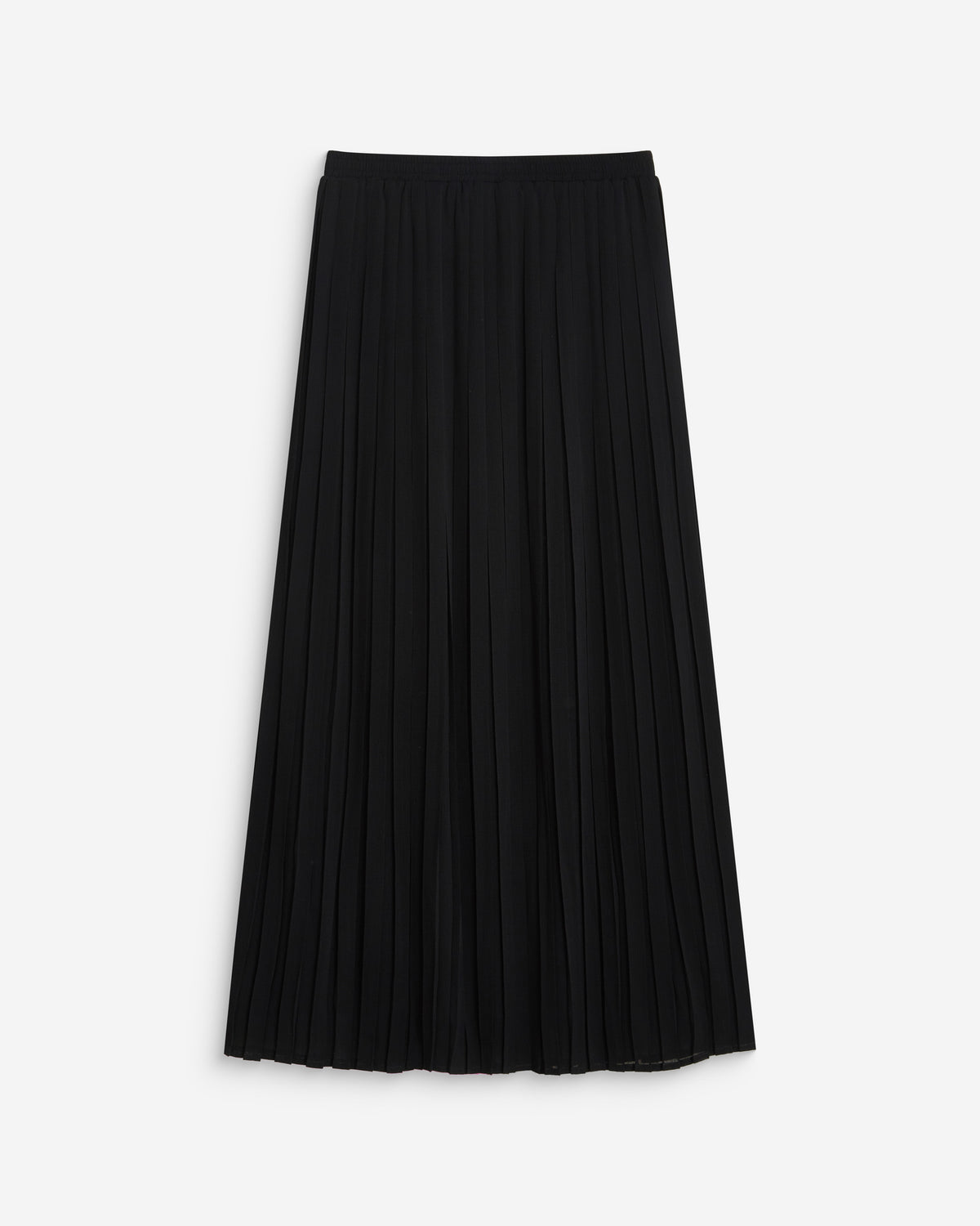 Jupe longue plissée noir Anissa
