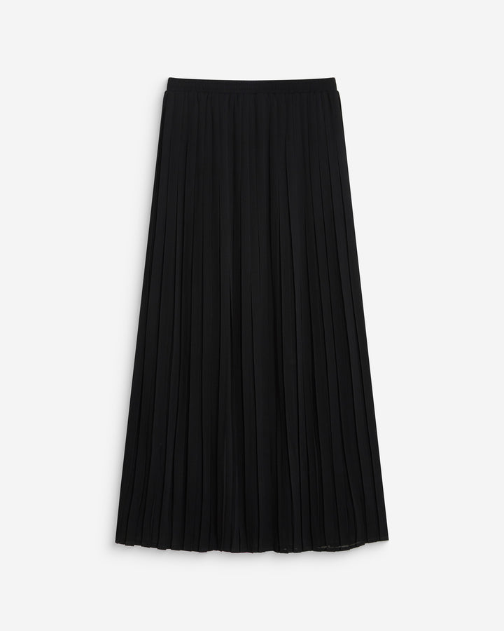 Jupe longue plissée noir Anissa