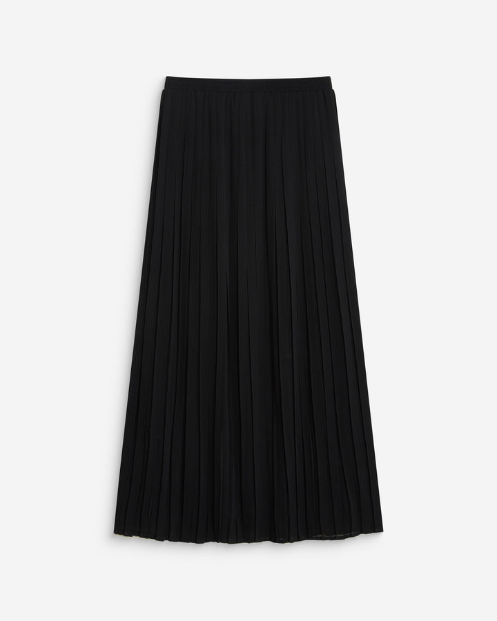 Jupe longue plissée noir Anissa