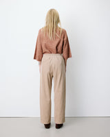 Pantalón de pana con cintura ajustable beige Liberty