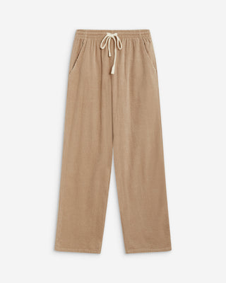 Pantalon velours côtelé taille ajustable beige Liberty