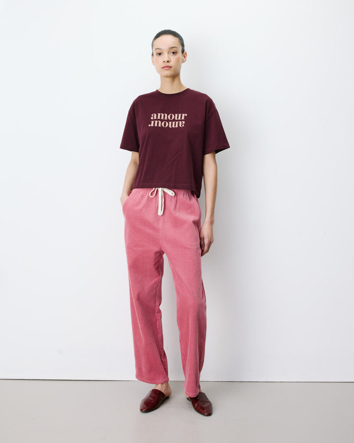 Pantalon velours côtelé taille ajustable blush Liberty