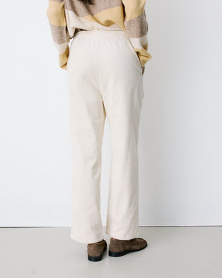 Pantalon velours côtelé taille ajustable ecru Liberty