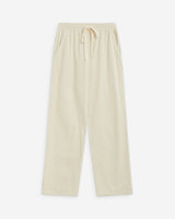 Corduroy pants with adjustable waist ecru Liberty