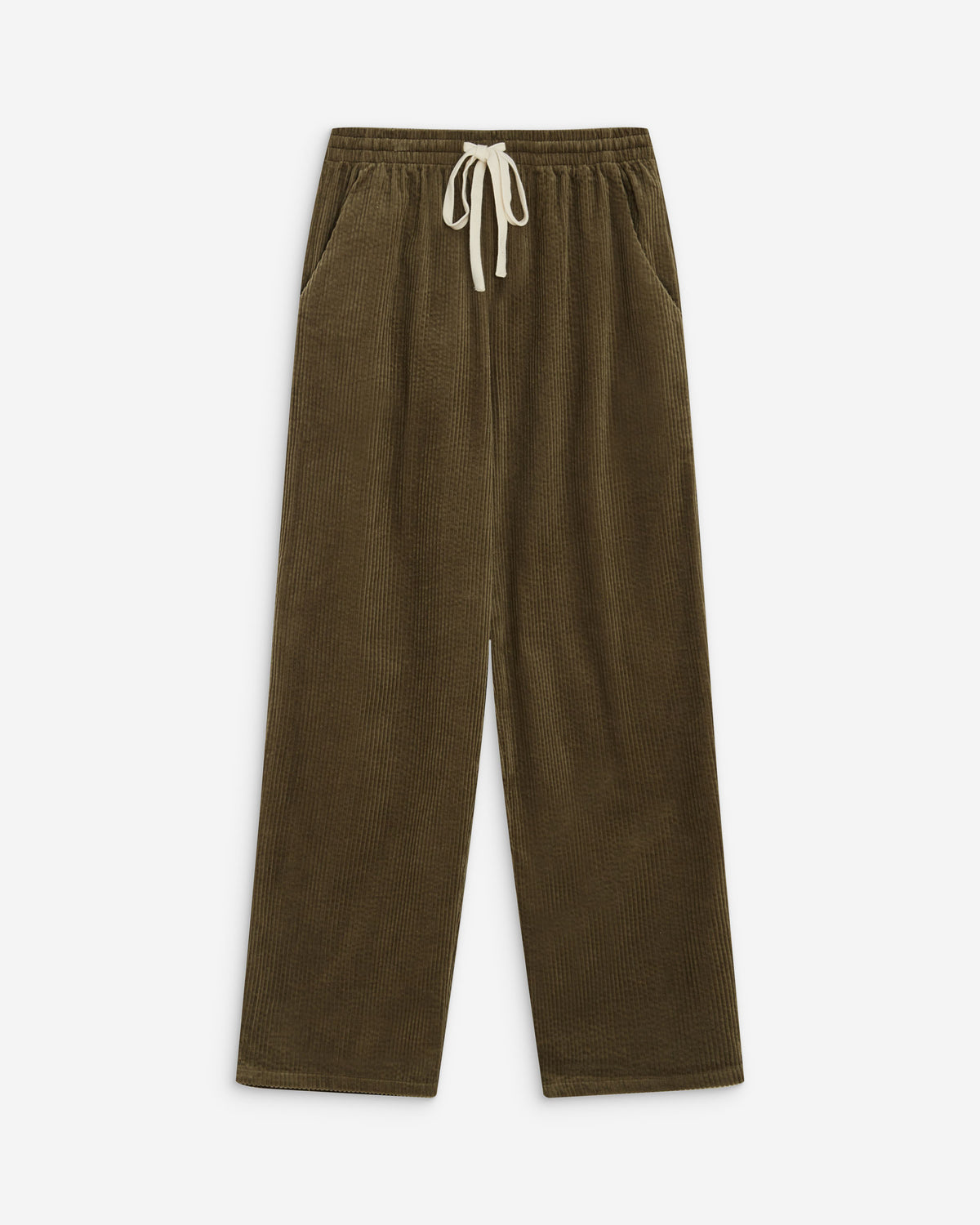 Corduroy pants with adjustable waist kaki Liberty