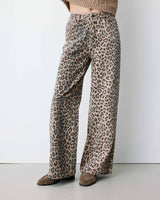 Jean taille haute loose imprimé leo Socca