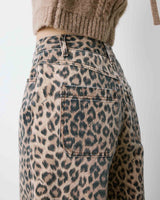 Jean taille haute loose imprimé leo Socca
