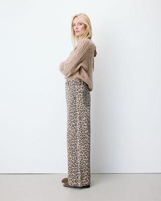 Jean taille haute loose imprimé leo Socca