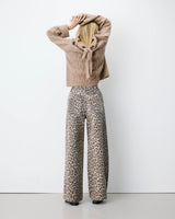 Jean taille haute loose imprimé leo Socca