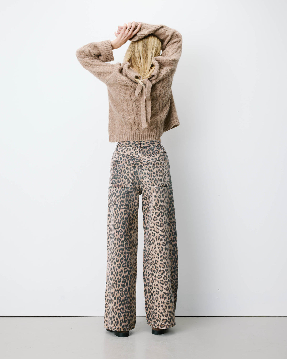 Jean taille haute loose imprimé leo Socca