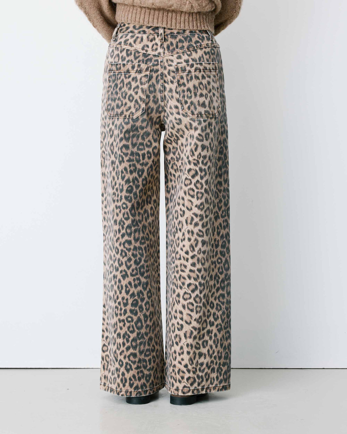 Jean taille haute loose imprimé leo Socca