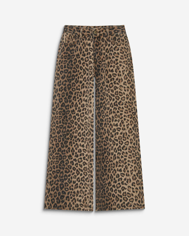 Jean taille haute loose imprimé leo Socca