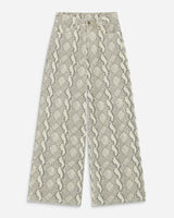 Jean taille haute loose imprimé python Socca