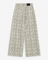 Jean taille haute loose imprimé python Socca