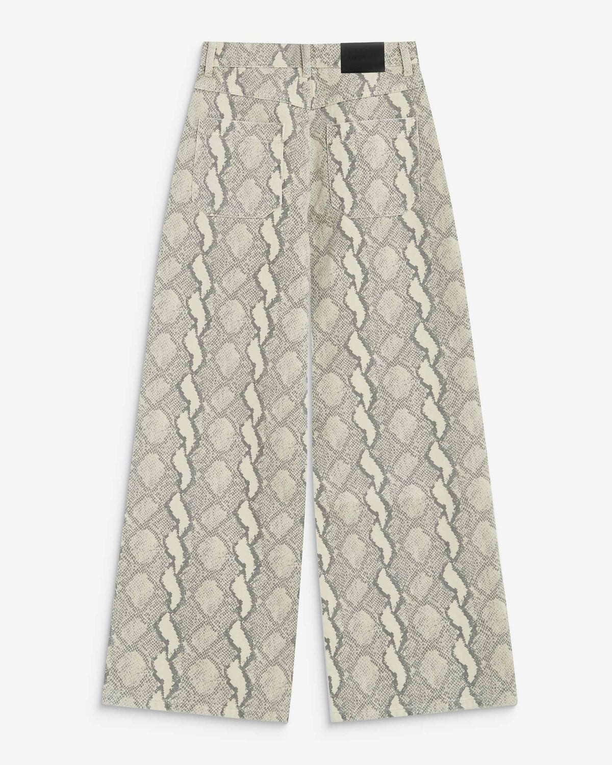 Jean taille haute loose imprimé python Socca