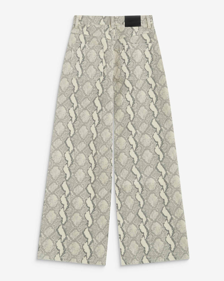 Jean taille haute loose imprimé python Socca