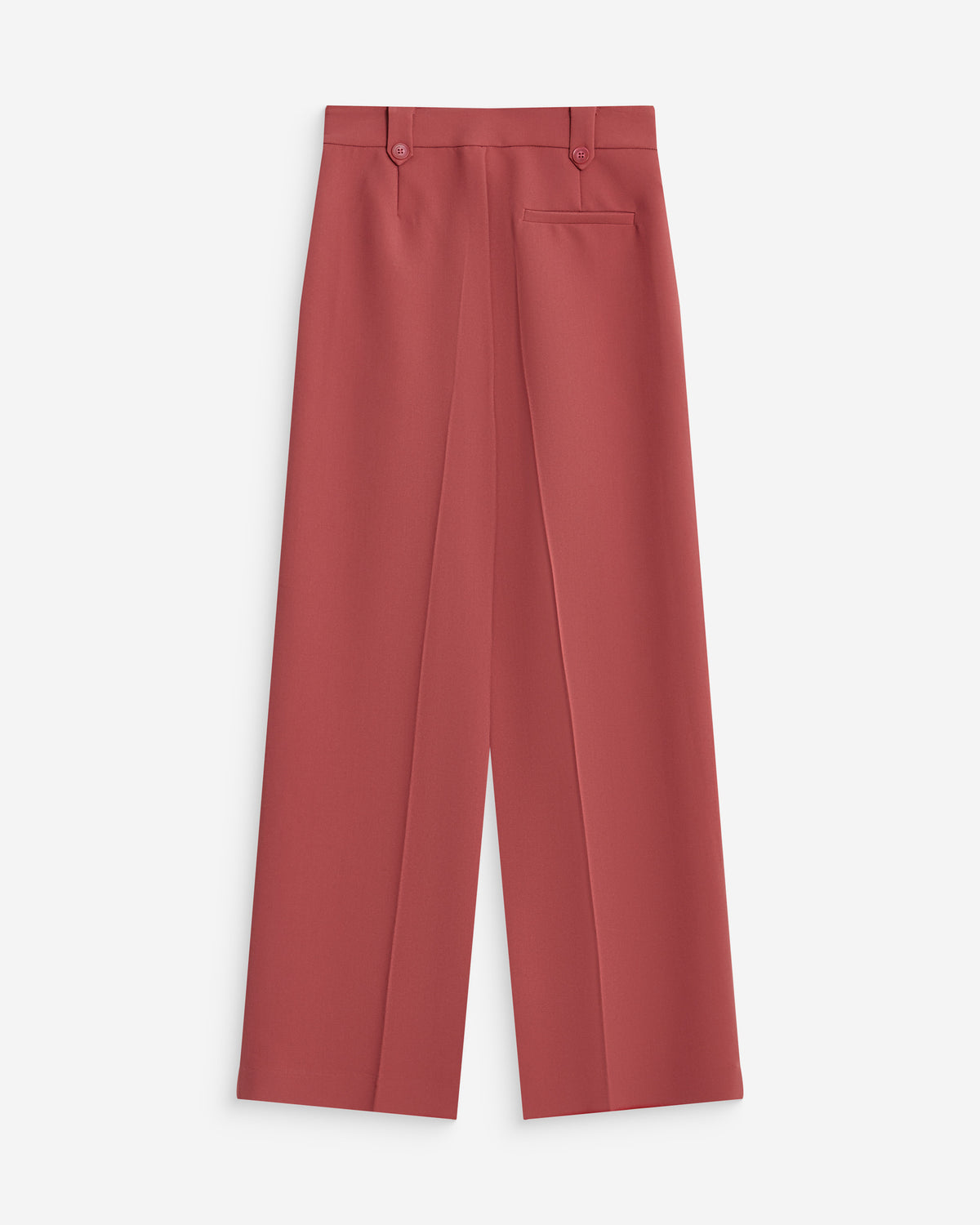 Pantalon tailleur large à plis blush Nilay