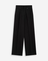 Pantalon tailleur large à plis noir Nilay