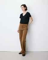 Straight corduroy pants coffee Alban