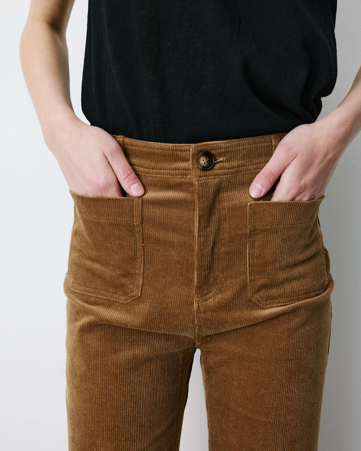 Straight corduroy pants coffee Alban