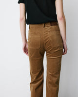 Straight corduroy pants coffee Alban