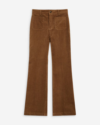 Pantalon droit velours côtelé coffee Alban