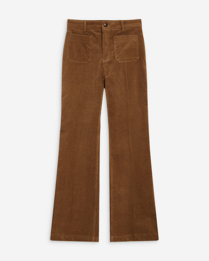 Straight corduroy pants coffee Alban