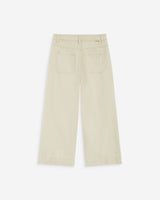 Jean 7/8 taille haute poches plaquées sable Johan