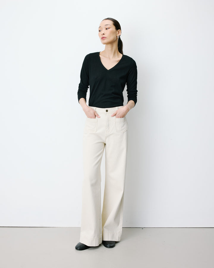High-rise straight jeans sable Jacob