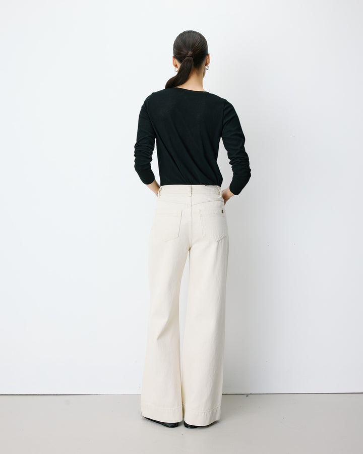 High-rise straight jeans sable Jacob