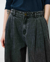 Jean baggy taille mi haute blackwashed John