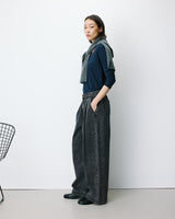 Jean baggy taille mi haute blackwashed John