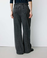 Jean baggy taille mi haute blackwashed John