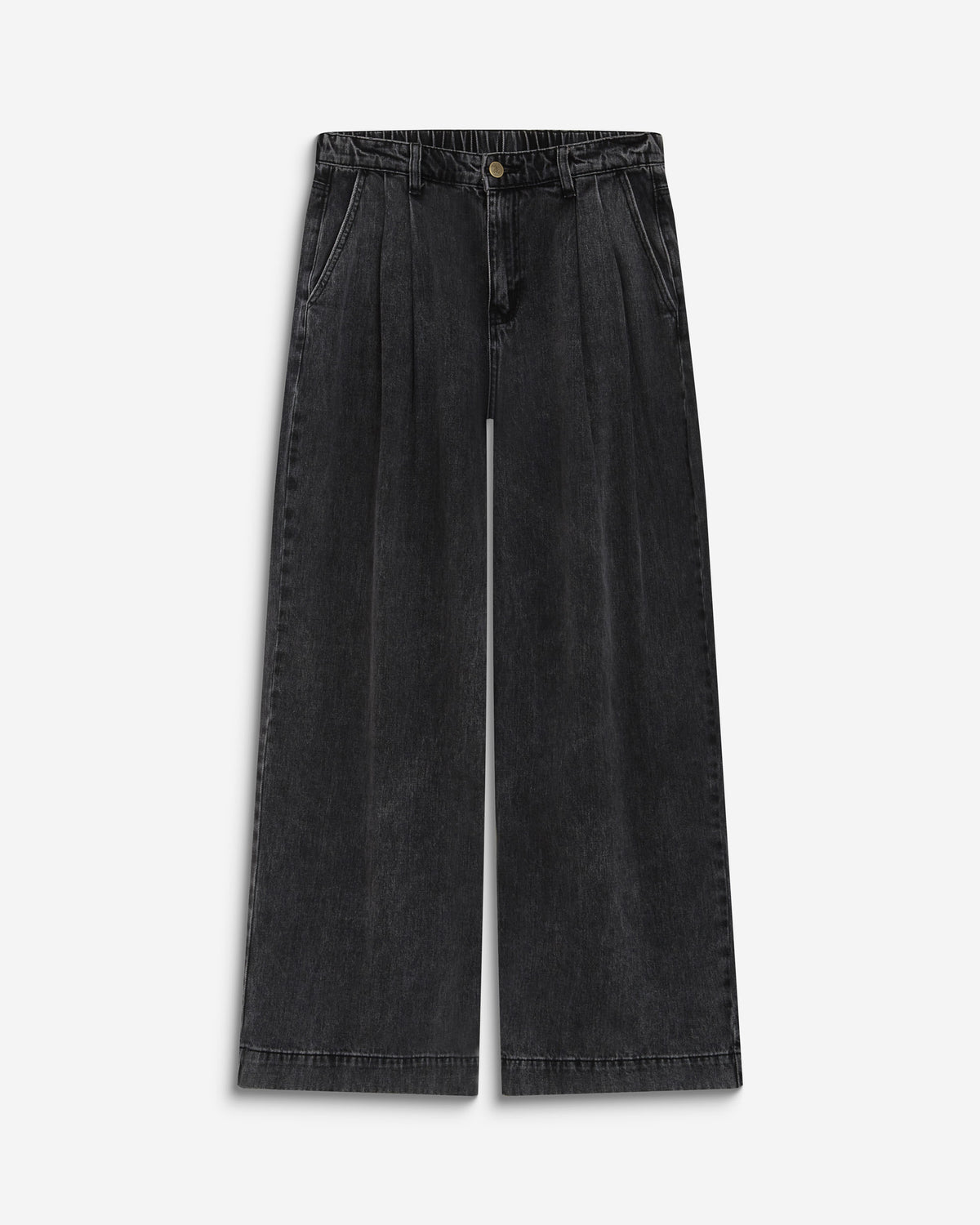 Jean baggy taille mi haute blackwashed John