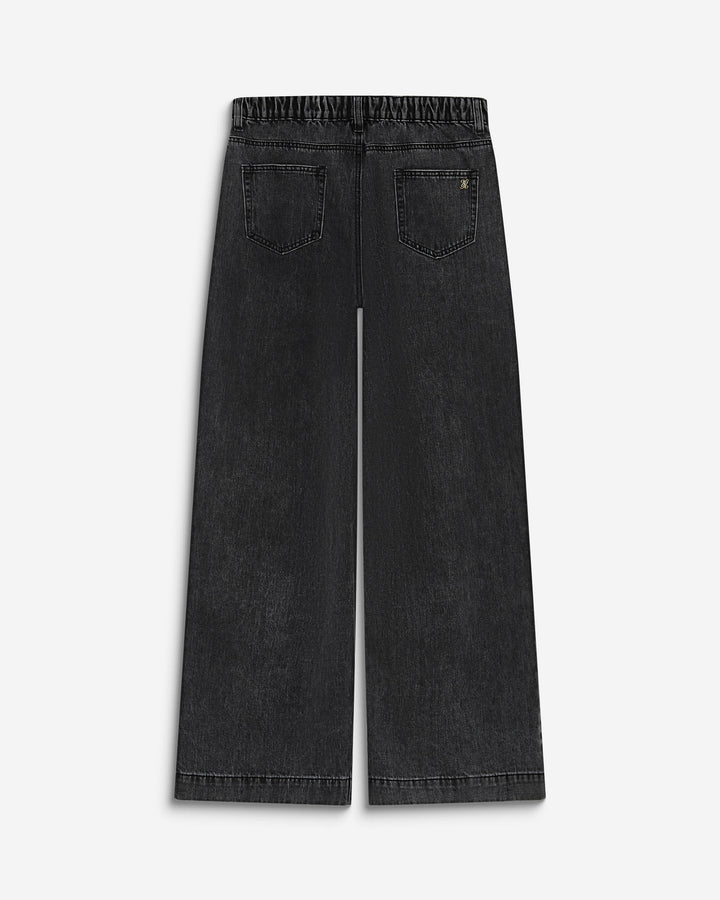 Jean baggy taille mi haute blackwashed John