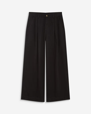 Jean baggy taille mi haute chocolat John