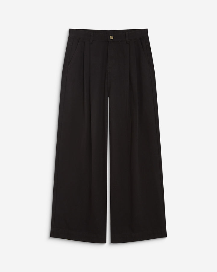 Jean baggy taille mi haute chocolat John