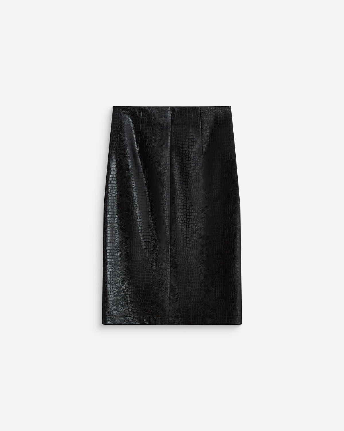 Jupe fourreau similicuir taille haute croco Acacia