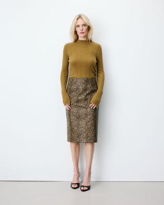 Jupe fourreau similicuir taille haute python Acacia