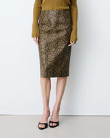 Jupe fourreau similicuir taille haute python Acacia