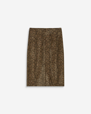 Jupe fourreau similicuir taille haute python Acacia