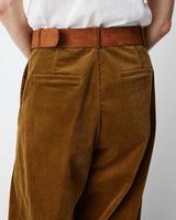 Pantalon oversize velours côtelé coffee Abriel