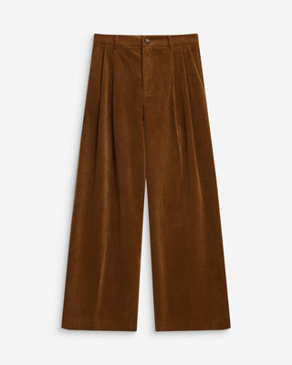 Pantalon oversize velours côtelé coffee Abriel